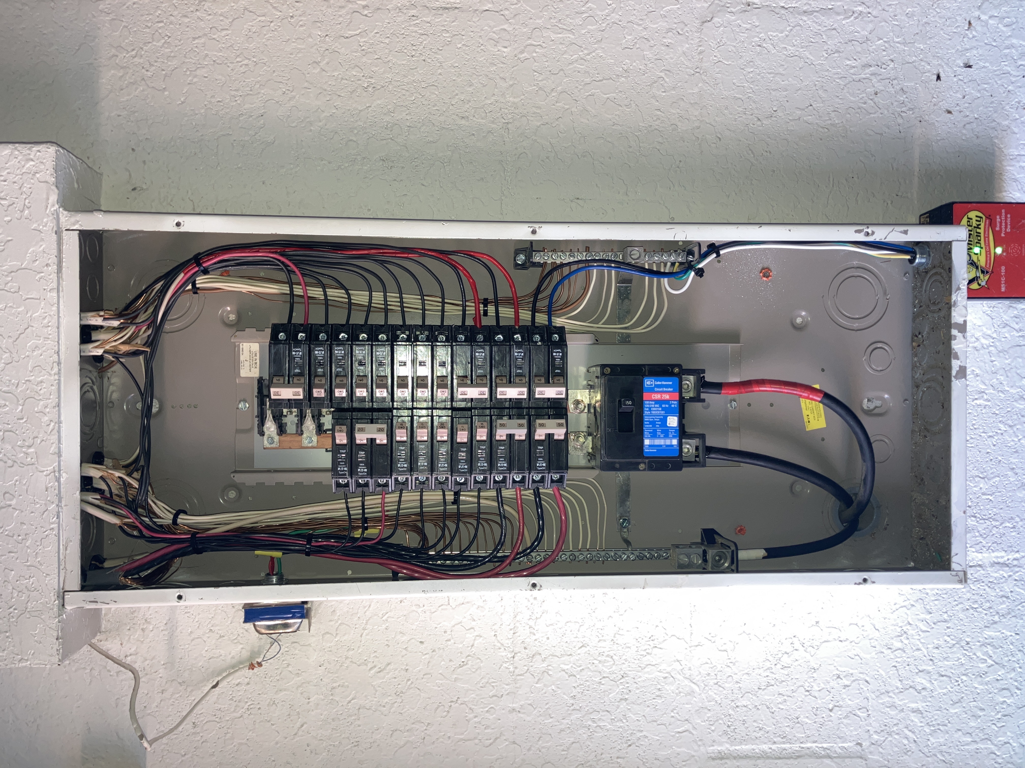 Electrical breaker panel inspected during Hernando County four point inspection