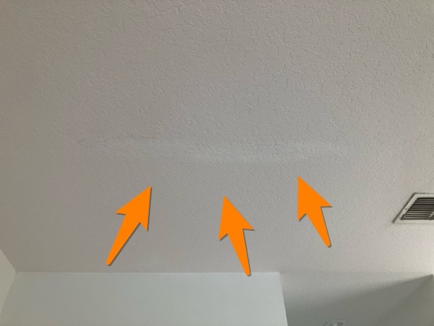 ceiling during spring hill fl home inspection